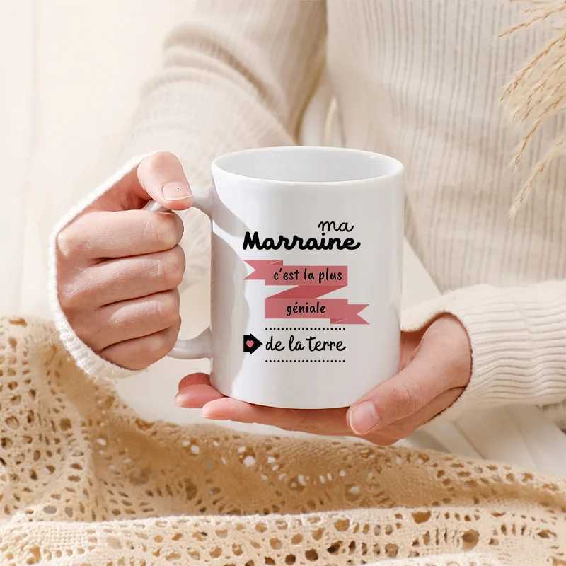 1 pc Will you be my Super Godmother pattern Water Mug Drinking Cup Novelty Christmas Halloween New Year Gift gift for Godmother Y251125