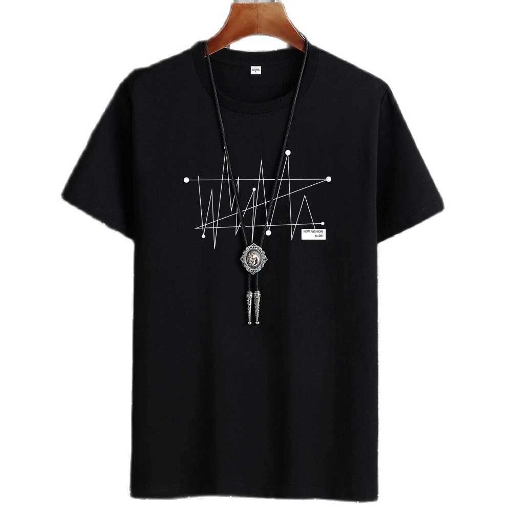 Manga T-shirt Top Extra Large Mens Loose T-shirt 100% Cotton Fashion Gothic Printed Mens Short sleeved T-shirt Summer New Mens Casual T-shirt W250425
