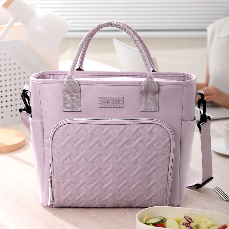 Insulated Lunch Bag - Leakproof Cooler Tote Men Women, Large hot Capacity with Removable Strap, Reusable, Perfect for Work & School