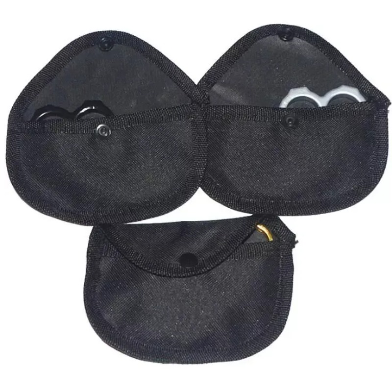 Strong Brass Knuckle Dusters Nylon Bag Self Defense Personal Security Outdoor Self-defense Pendant Pocket EDC Tool Cover