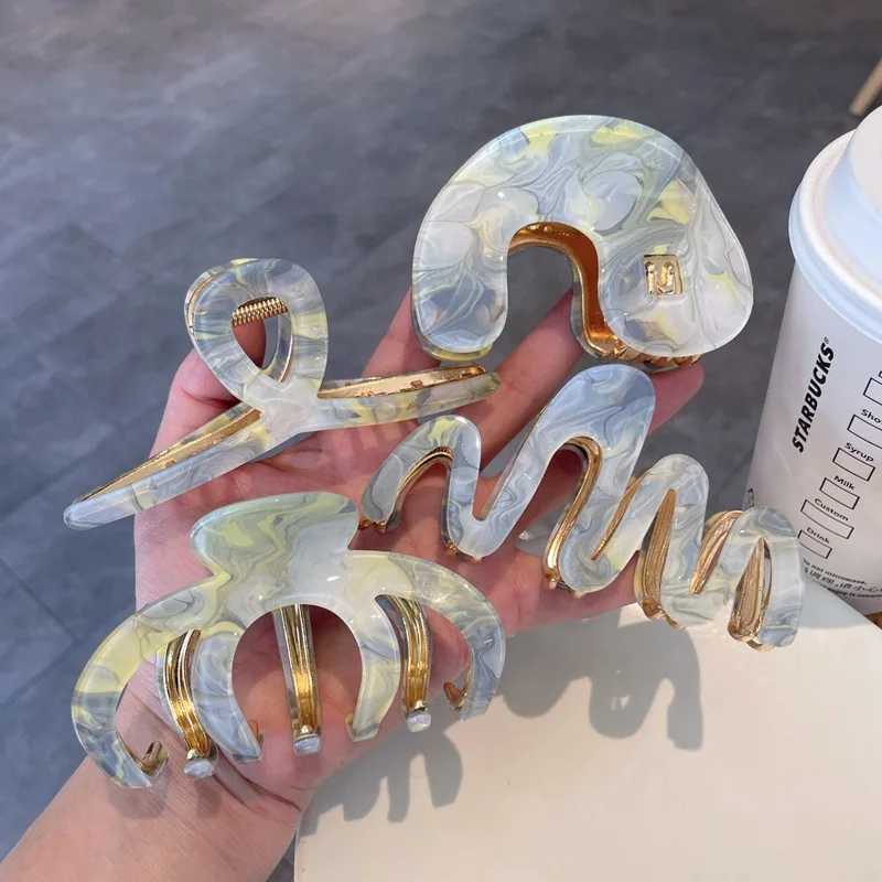 1 piece design large vinegar clip high-end shark clip hair clip hair accessoryT250425