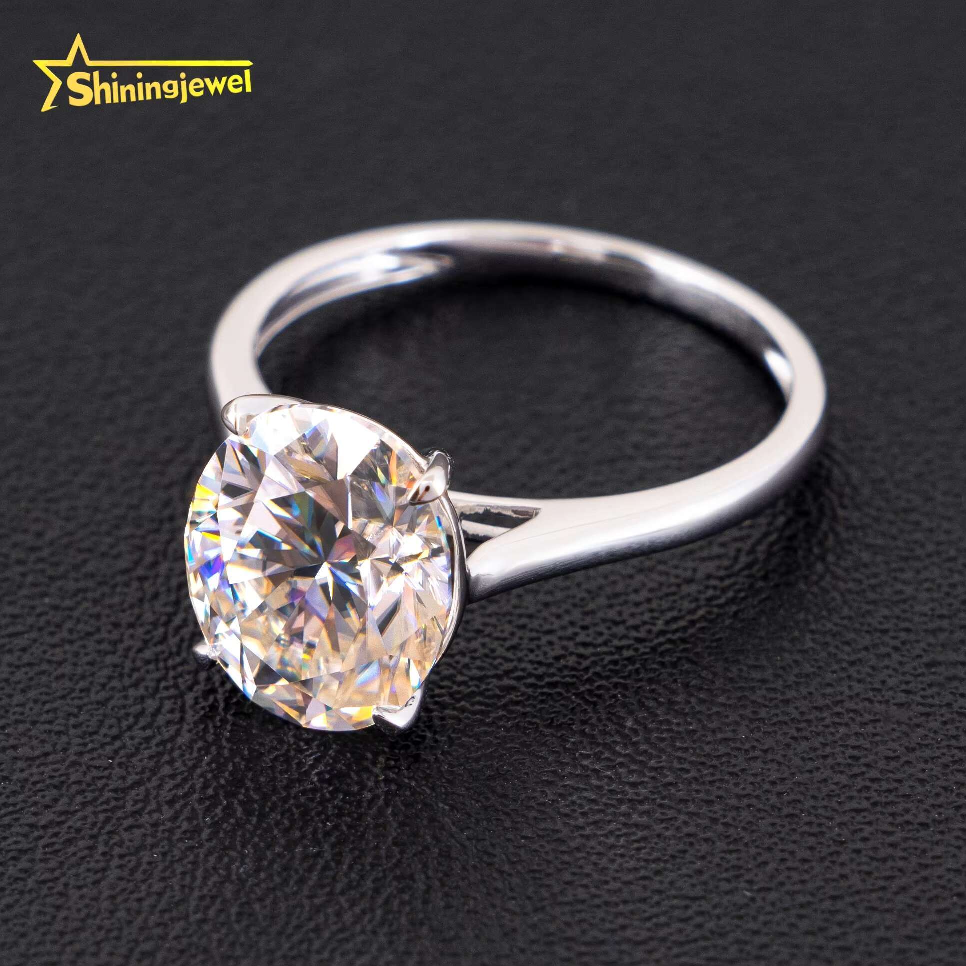 Fine Jewelry New Design Moissanite Diamond Ring 925 Silver VVS Moissanite Rings for Women