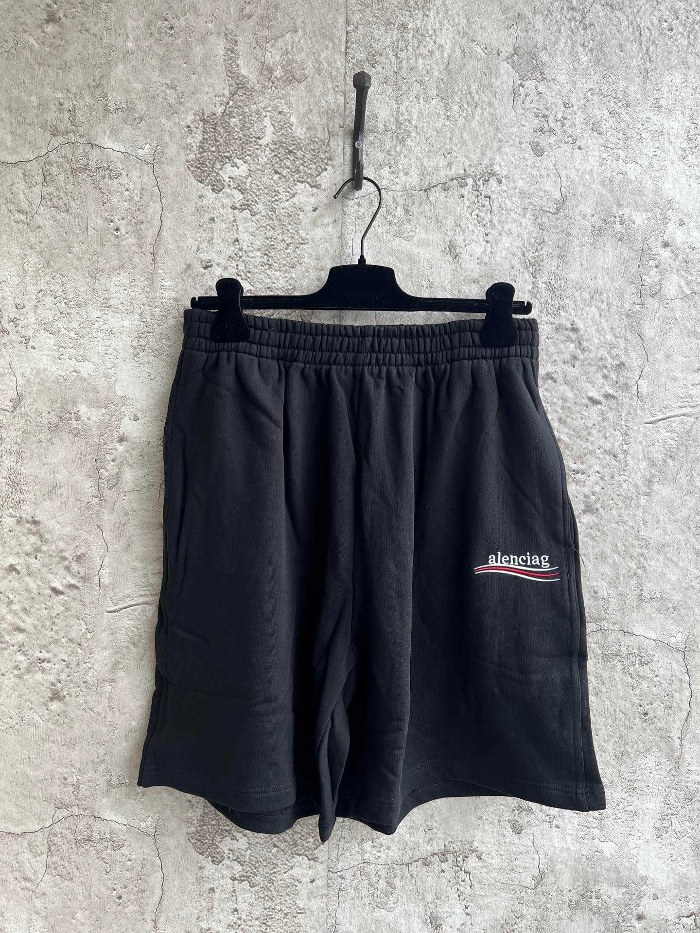 Base model coke wave embroidery shorts family couple simple sport casual pants L251125