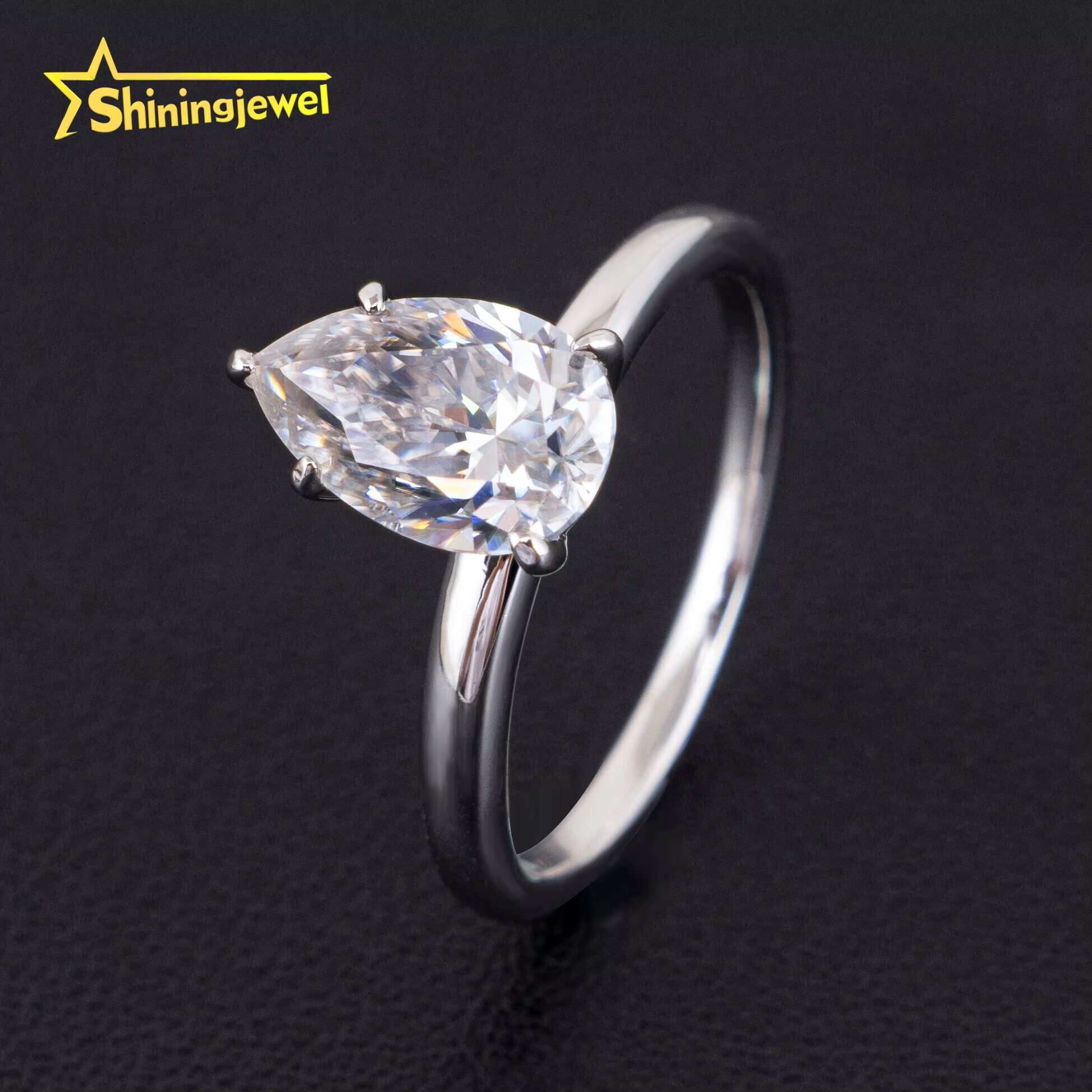 GRA Certificate Solid 925 Silver Fine Jewelry Sparkle Cross Style Iced Out Moissanite Men Rings Hip Hop Ring