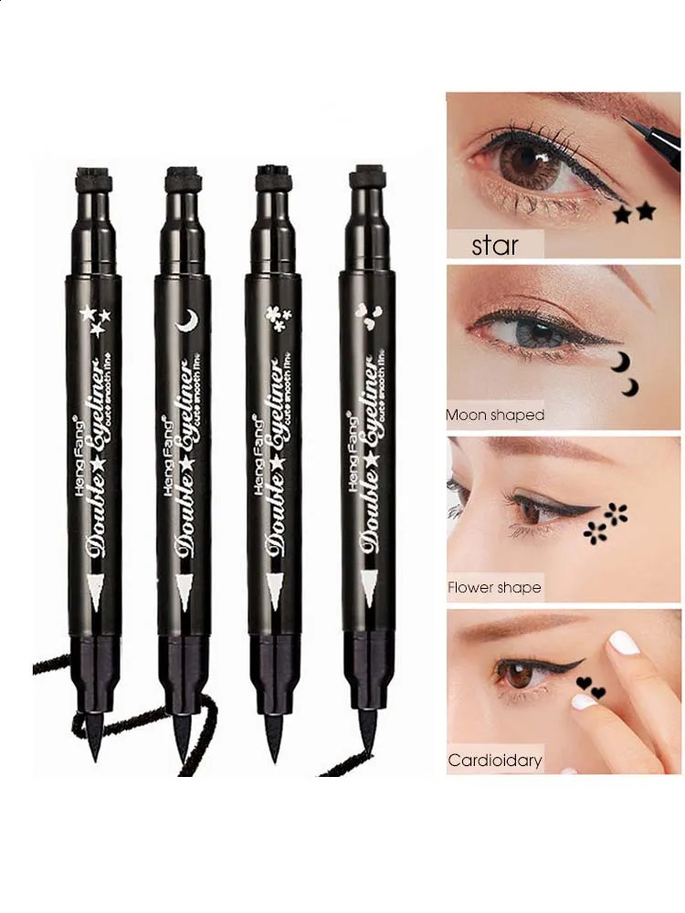 Eyeliner seal double head waterproof eye makeup star pen decal eyeliner liquid tattoo 250418