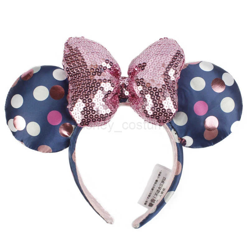 Disney Mermaid Princess Mickey Mouse Ear Headband Big Glitter Bow Ears COSTUME Headband Role Playing Plush Adult/Child Headband Gift X250425