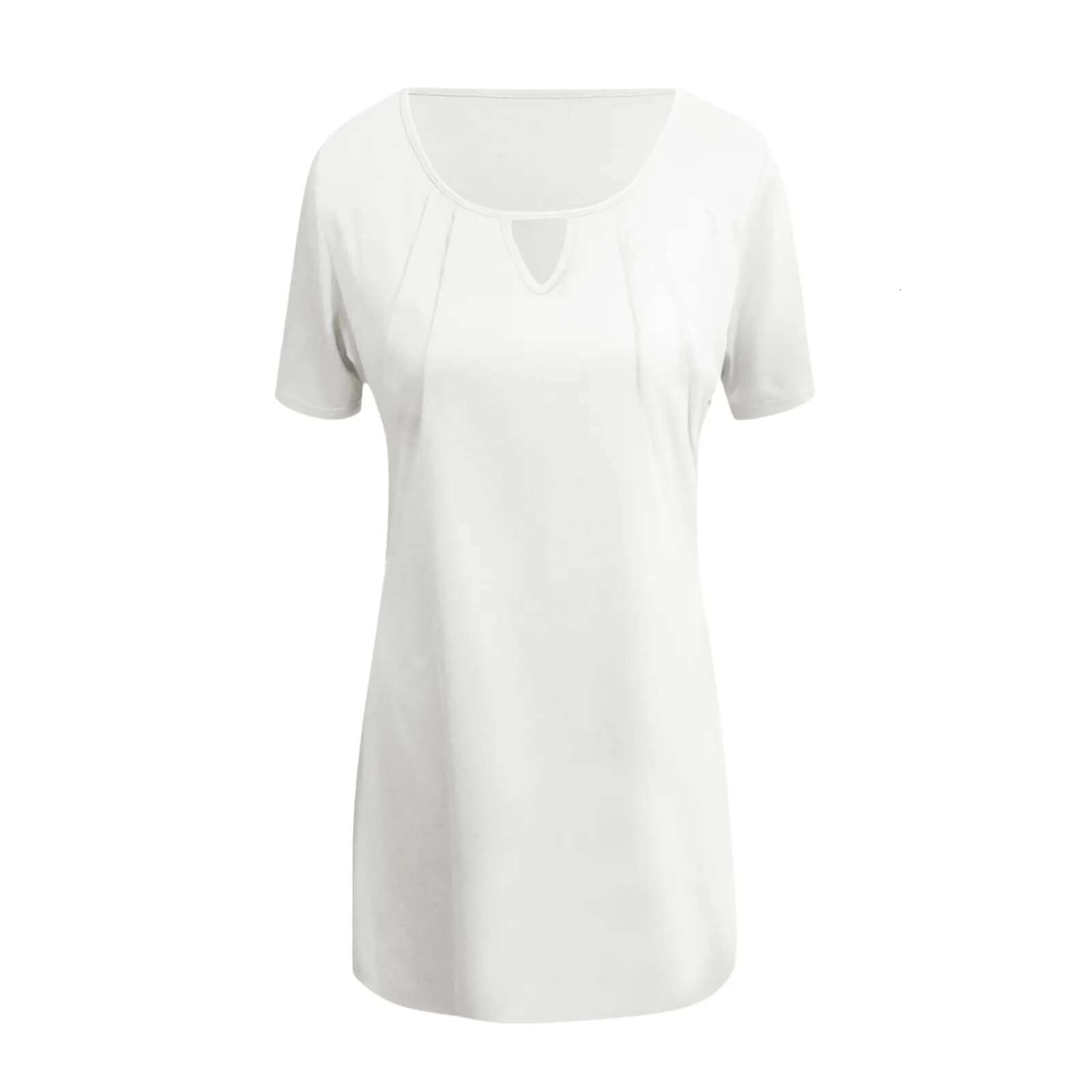 Dongdumaoyi Summer Sexy Mini White Dress V Neck Cut Out Loose Women Elegant Short Sleeve Club Party Solid Color Streetwear
