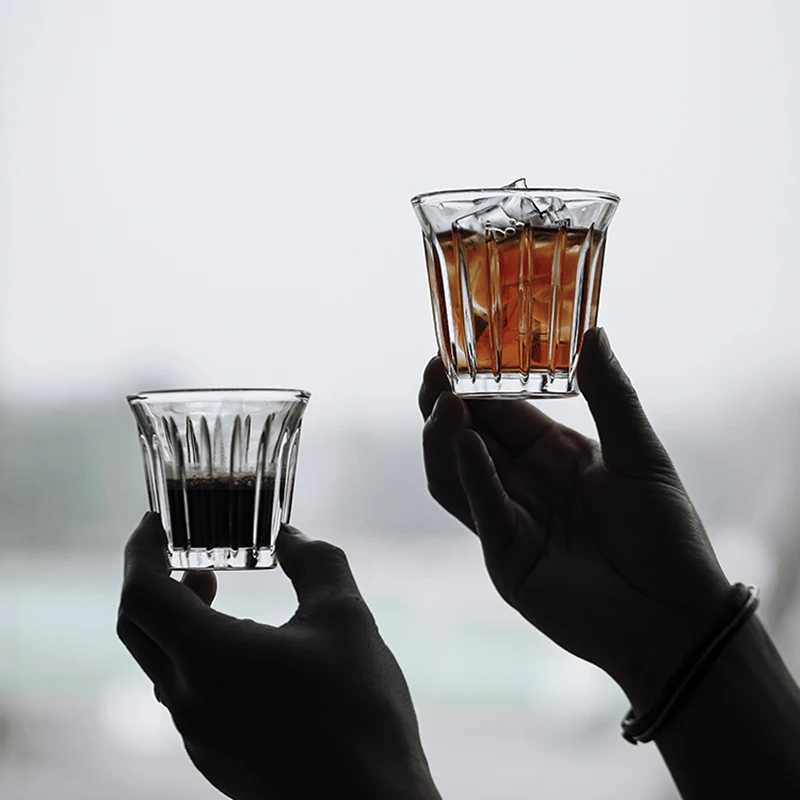 Barista Latte Cups 90ml-200ml Mug Coffee Or Tea Glass Mugs Flat White Espresso Coffee Cup Bring ic Elegance To Table Y251125