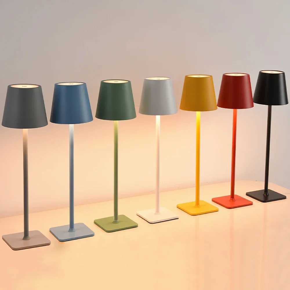 Hotel Cordless Usb Rechargeable Table Lamp Waterproof Touch Switch Table Lamps for Bedroom Hotel Living Room RestaurantM251125