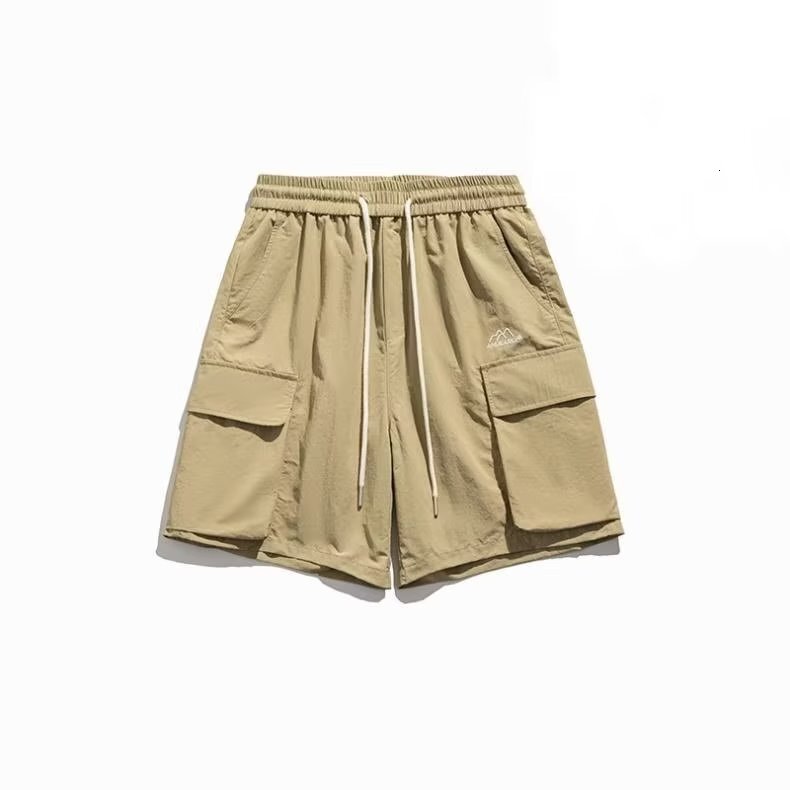 Work shorts men's summer thin street five quarter youth loose and versatile outdoor casual pants