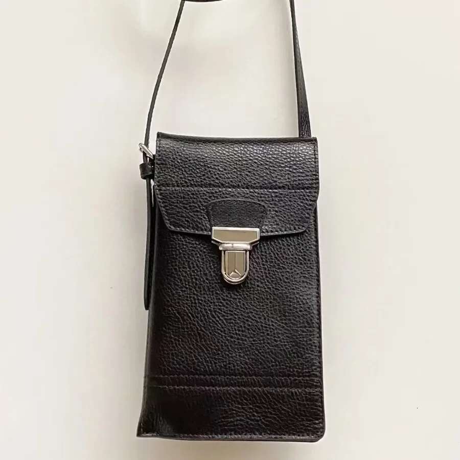 LEM New Gear Mobile Phone First Layer Cowhide Shoulder Backpack Card Messenger Brand Designer Bag