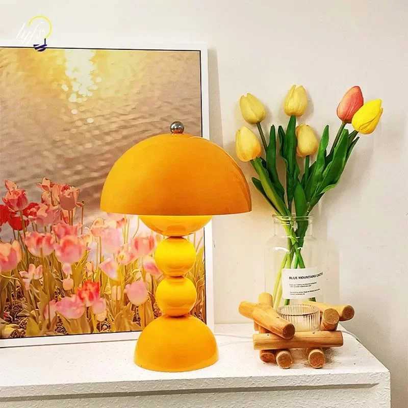 Nordic LED Flowers Table Lamp USB Dimmable Night Light for Bedroom Bedside Desk Lighting Home Living Room Decor C251125