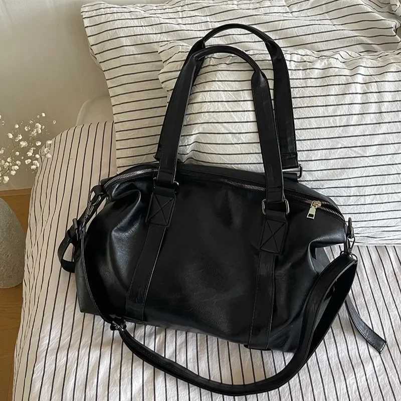 Fashion handbag leather womens bag simple handbag solid retro shoulder messenger bag W250421