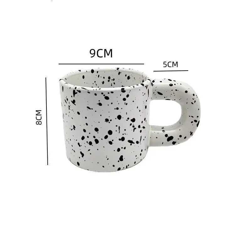 330ML Ceramic Mug Creative Nordic Handmade Cup Ring Handle Ceramic Mugs for Coffee Porcelain Mug Beer Cups Drinkware Y251125