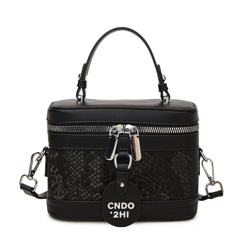 New Free Delivery Designer Shoes By 2025 High End Box Handbag With Women's Western Style Trendy Glitter Splicing Single Shoulder Versatile Crossb