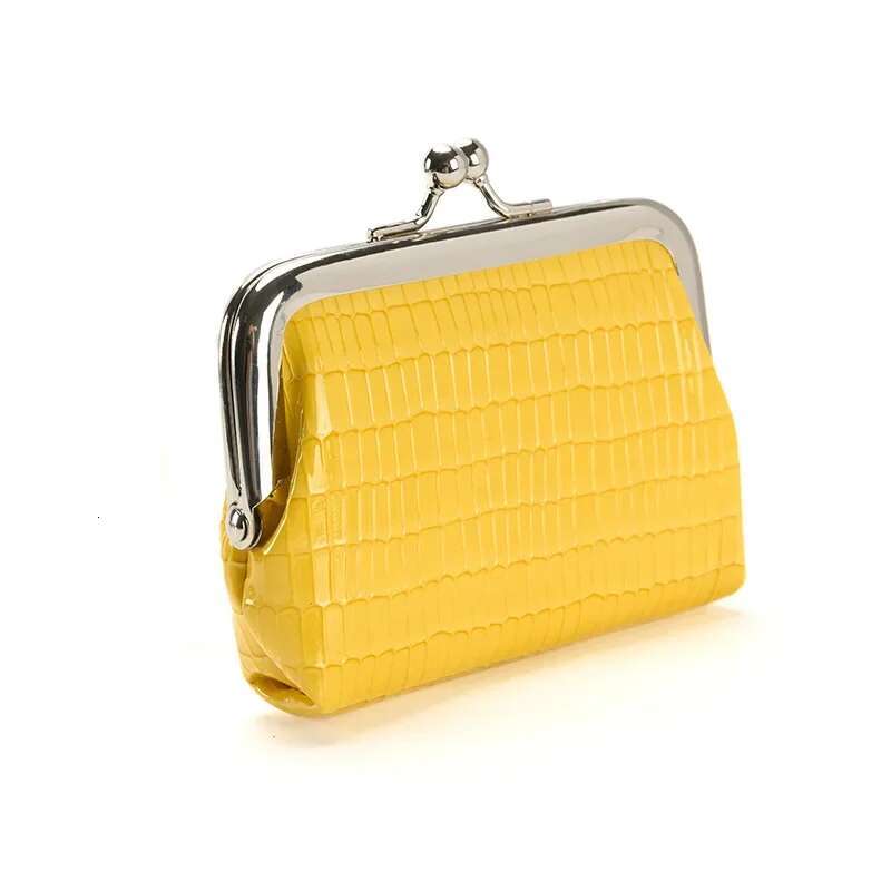2024 New Lipstick Storage Bag Pure Color Fans You Short Clip Package Lady Crocodiel Pattern Kiss Lock Coin Purse Cute Wallet