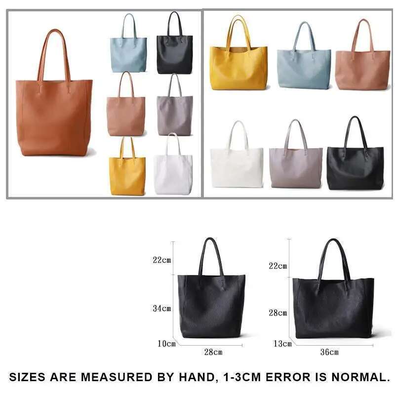 Soft Genuine Women Shoulder Bags Large Capacity Female Totes Bag Brand Designer Leather Lady Handbag Casual