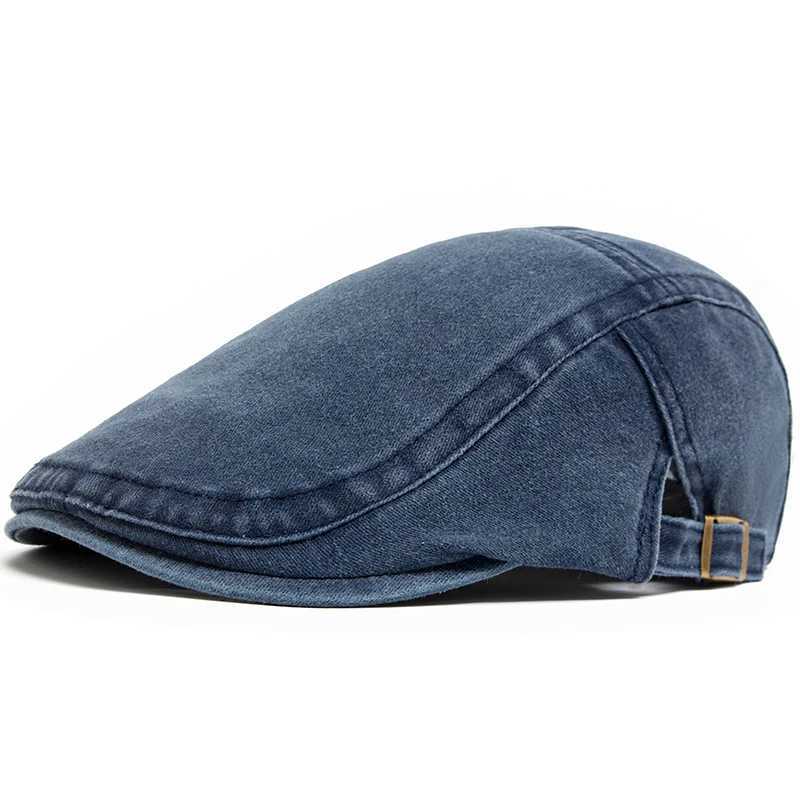 New Vintage Cotton Beret Men Women Fashion Flat Visor Cap Casual Autumn Berets Retro Newsboy Hat Summer Unisex Adjustable J251125