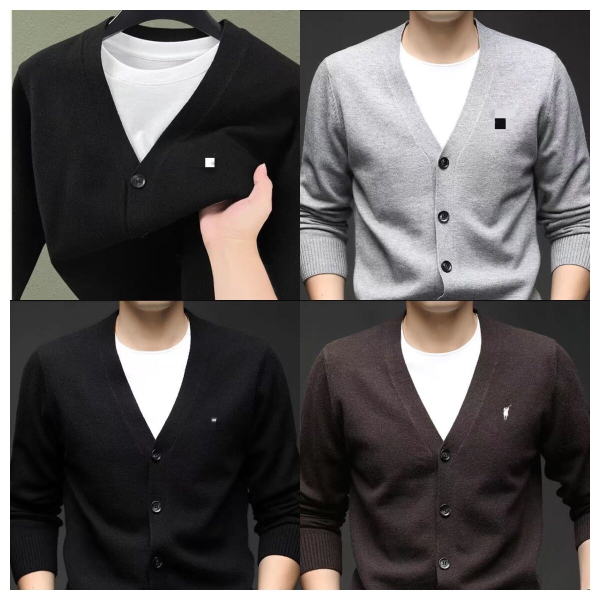 RL Cardigan Wool Designer Sweaters Soft Knitted Wear Luxury Designer USA Brand Man Men Student Boy Wool Jacket woman