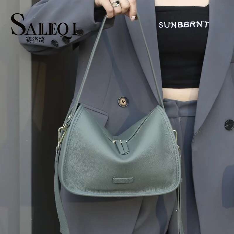 Genuine Ladies Pillow Fashion Large Shoulder Crossbody Soft Leather Designer Women's Bag Handbags