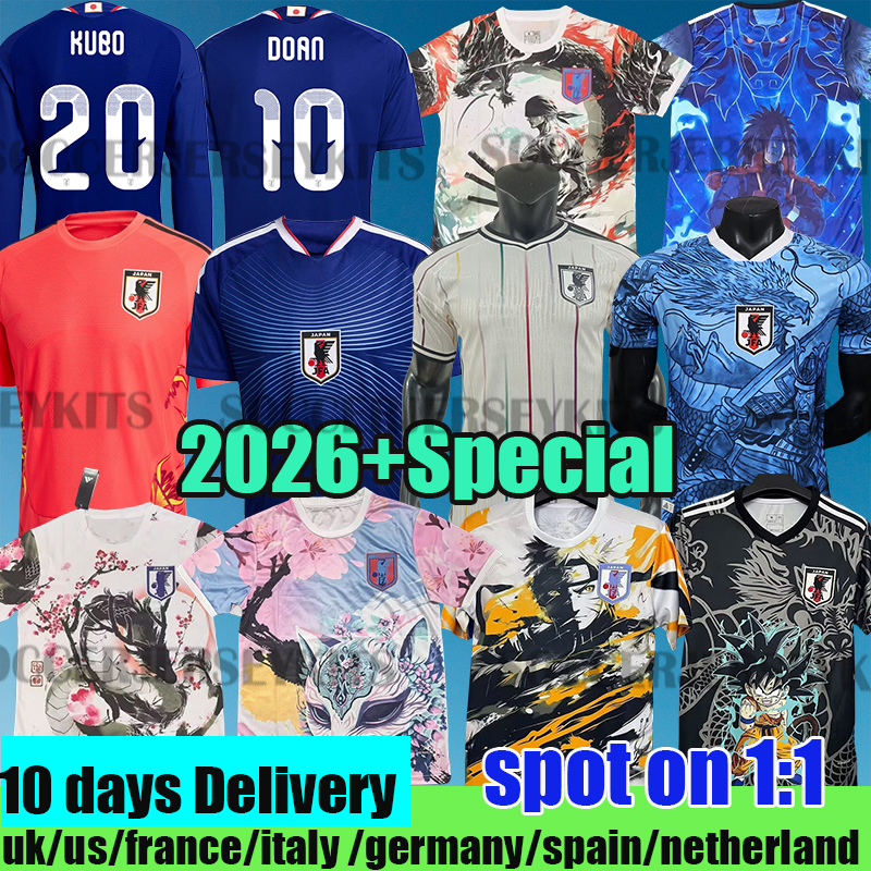 japan jersey 2026 japan Soccer Jerseys Cartoon tsubasa maglia giappone jersey camiseta japan football shirts ATOM MINAMINO DOAN KUBO TOMIYASU ENDO NAKATA maillot