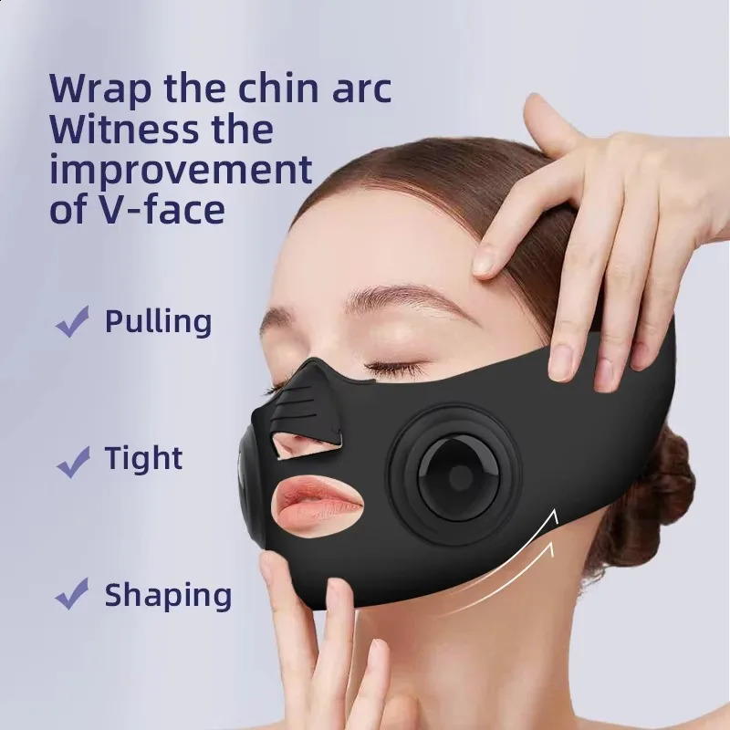 Electric V-Face Lifter EMS Facial Massage Belt Double Chin Remover Face Slimming V Line Mask Anti Wrinkle Strap Mask 250418