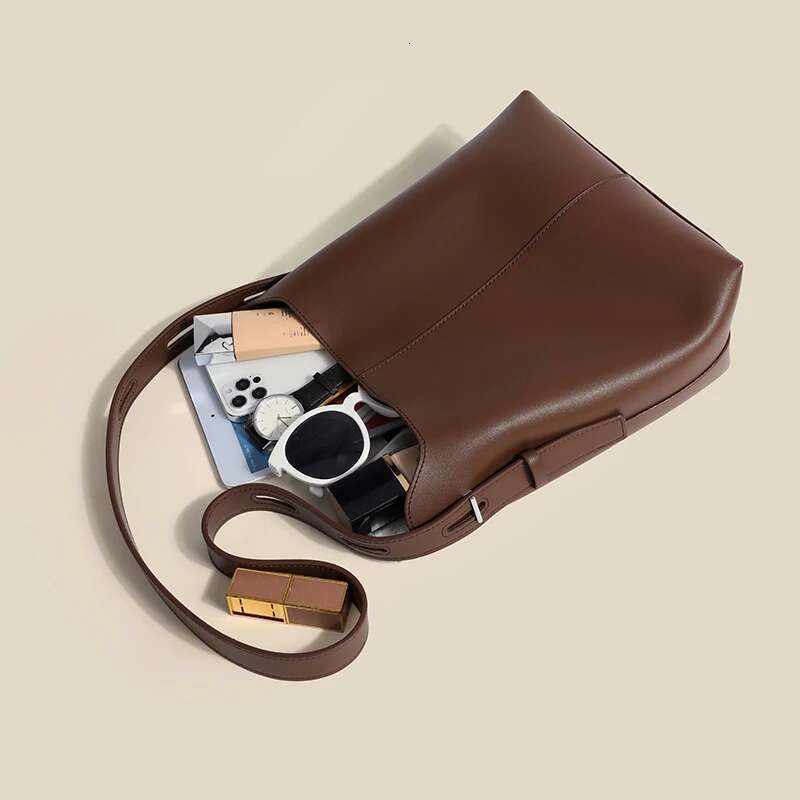 Shoulder Bucket Tote Women's Handbag Female Bags Lady Designer Hand Cross Bag PU Material