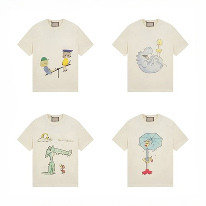 2025 watermelon designer tops clothes women tops luxury summer t shirt top clothes men cotton unisex bees strawberry print tees t-shirt shirts top cloth