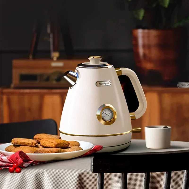 220V Vintage Electric Kettle with Unique Brazilian Artist Hand-painted Design 304 Stainless Steel C C251125