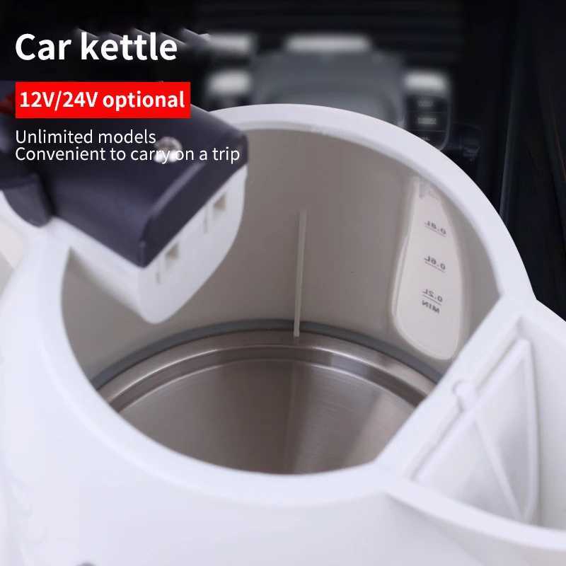 Portable car kettle car big truck 12v24v electric kettle cigarette lighter make tea boiling cup 1000ML C251125