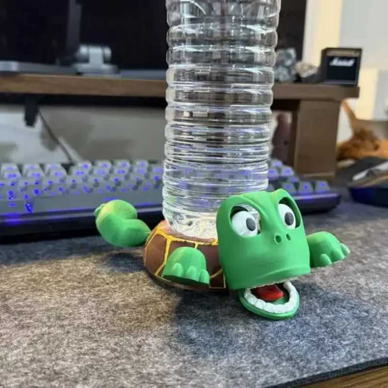 3D printed quirky turtle roller coaster panic turtle insulated roller coaster decoration pressure relief fun Bugsy doll cup base decoration X250425