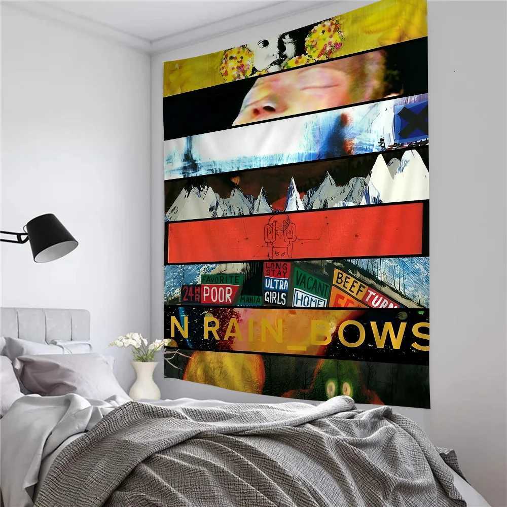 Rock Band Radiohead Music Art Printed Large Wall Tapestry Hanging Tarot Hippie Wall Rugs Dorm Art Home DecorM251125