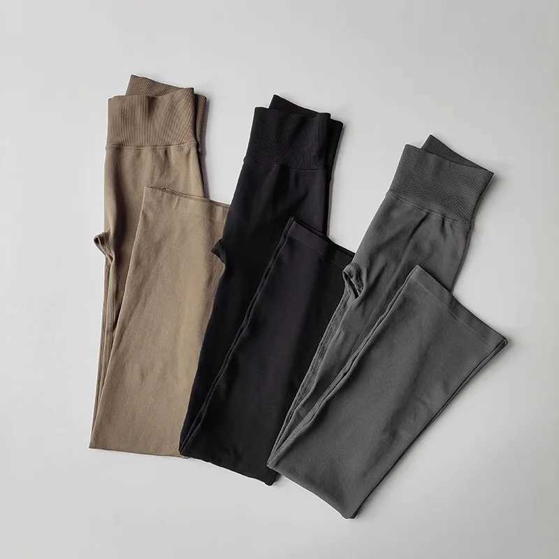 Womens seamless flame leg yoga pants bell bottom yoga pants high waisted fitness pants high stretch gym leggingsC250425