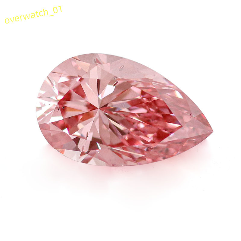 Real Lab Grown Diamond Loose Pink Diamonds VVS-SI 1-4 CT Pear Cut in Stock From China for Jewelry Making