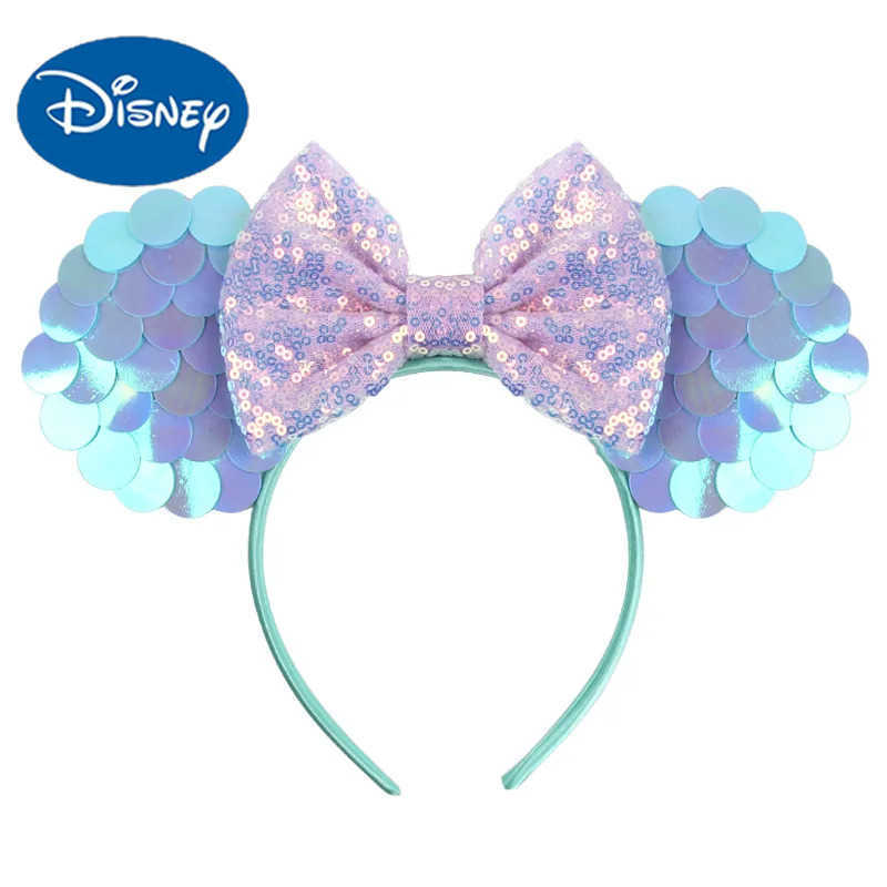 Disney Dazzling headband candy colored bow childrens headband cute Mickey Mouse ear strap entertainment park headband X250425