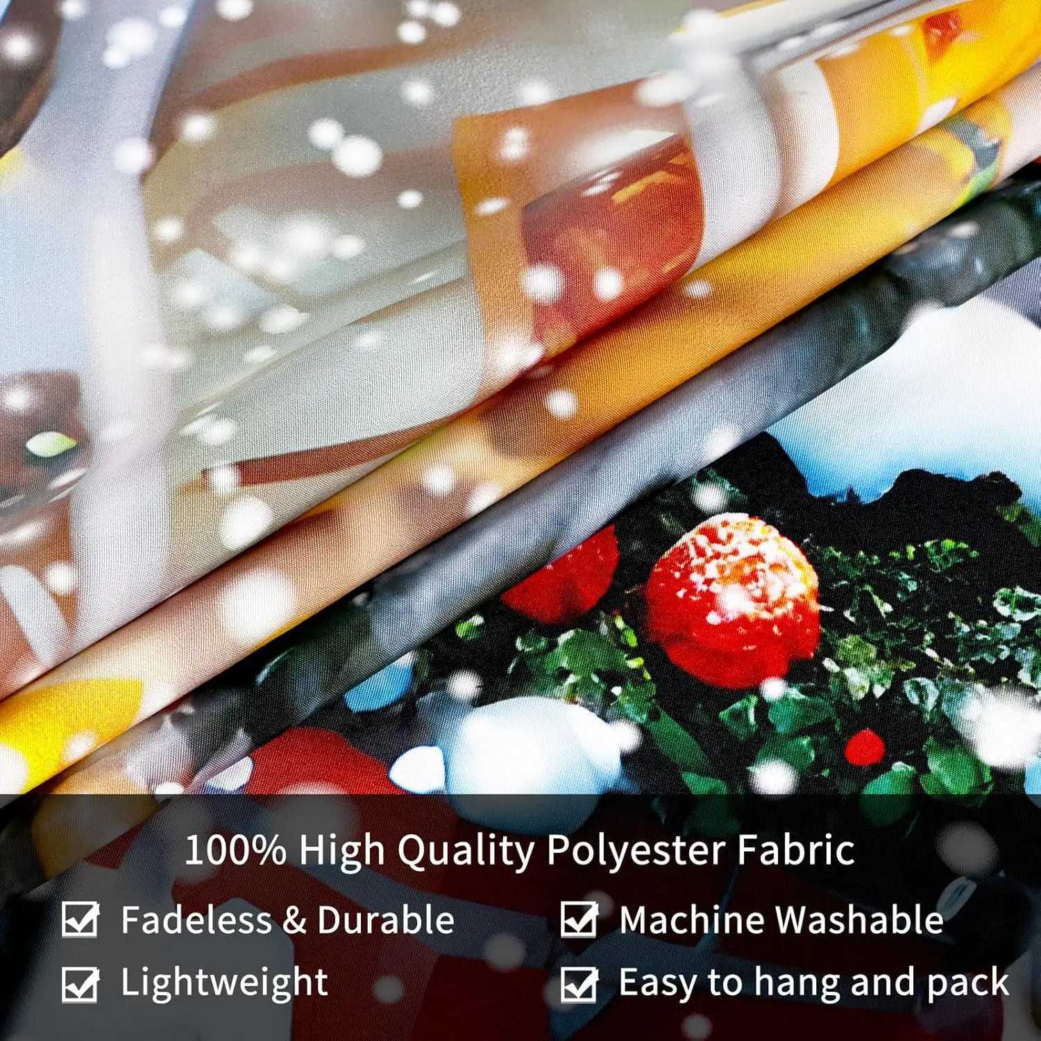 Krelymics Christmas Tapestry Xmas Tree Tapestries Snowman Tapestry Snow Happy New Year Backdrop Decor Winter Warm House TapestryM251125