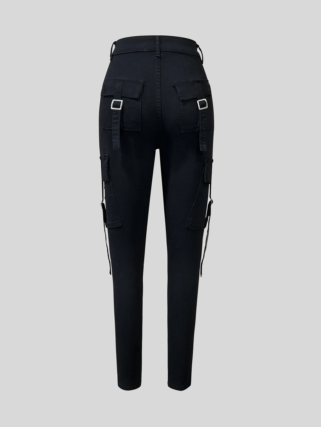 Womens Y2K style slim fit casual denim pants Fashion and set 250420