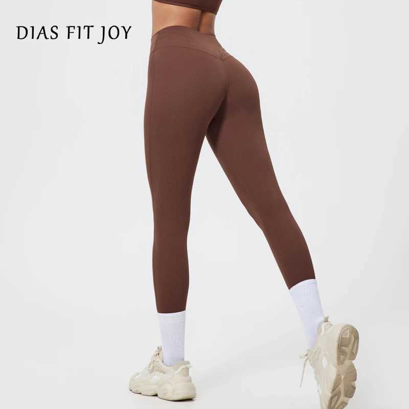 DIAS FIT JOY Yoga Pants Fitness Womens Bicycle Gym Seamless Tight Legs High Waist Sexy Trouser SportswearC250425