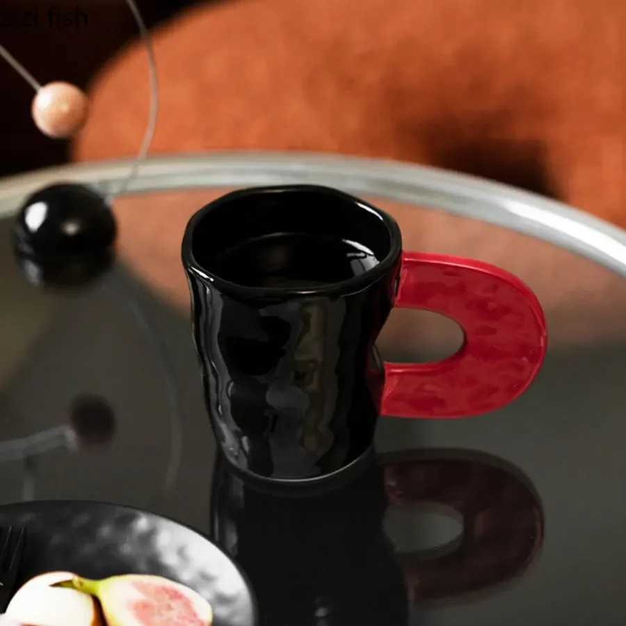 Personty Contrasting Ceramic Mug Office Cups Couple Water Glasses Milk Tea Cups Milk Mug Breakfast Cup Juice Cup Teacup Y251125