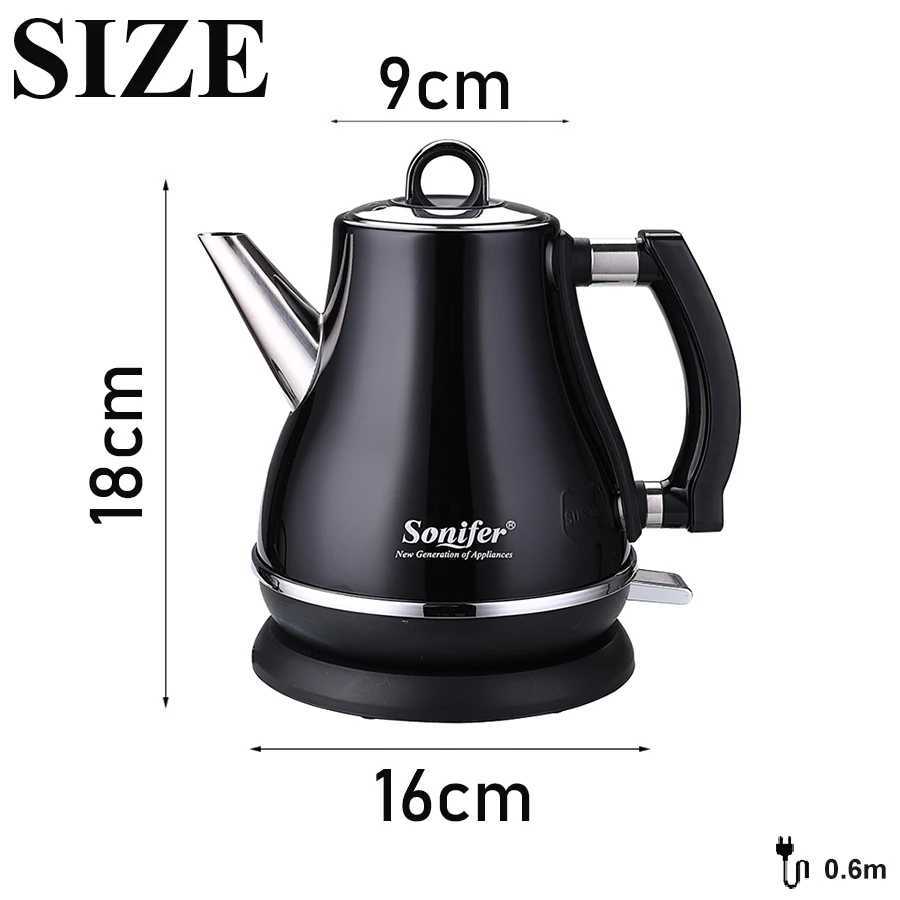 12L Colorful 304 Stainless Steel Electric Kettle 1500W Household 220V Quick Heating Electric Boiling Tea Pot Sonifer C251125