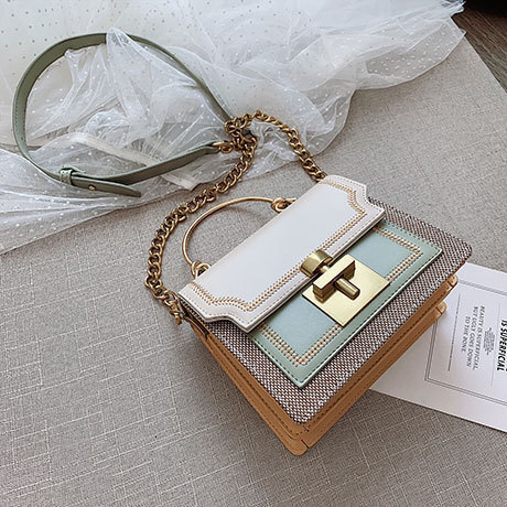 New Free Delivery Designer Shoes By 2025 Women's Handbag 2020 New Korean Version Ins Small Square Fashion Contrasting Chain Crossbody Shoulder Ba