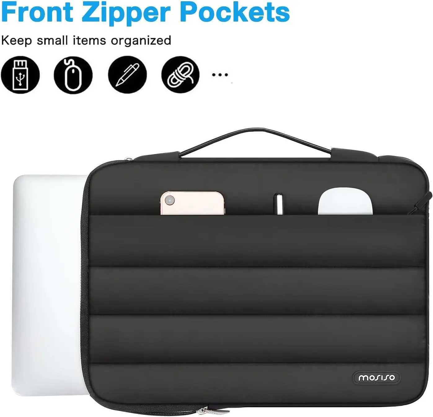 Laptop Sleeve 13 14 15 16 inch Notebook Pouch for MacBook HP Asus Dell Computer Briefcase Work Travel Handbag for Women MenT251125