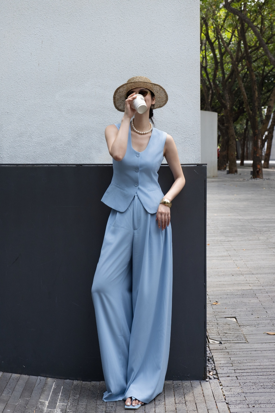 Womens Vest suits dress Vogue Paris Fashion Week Show Customized Fashion Tailored suits.M47