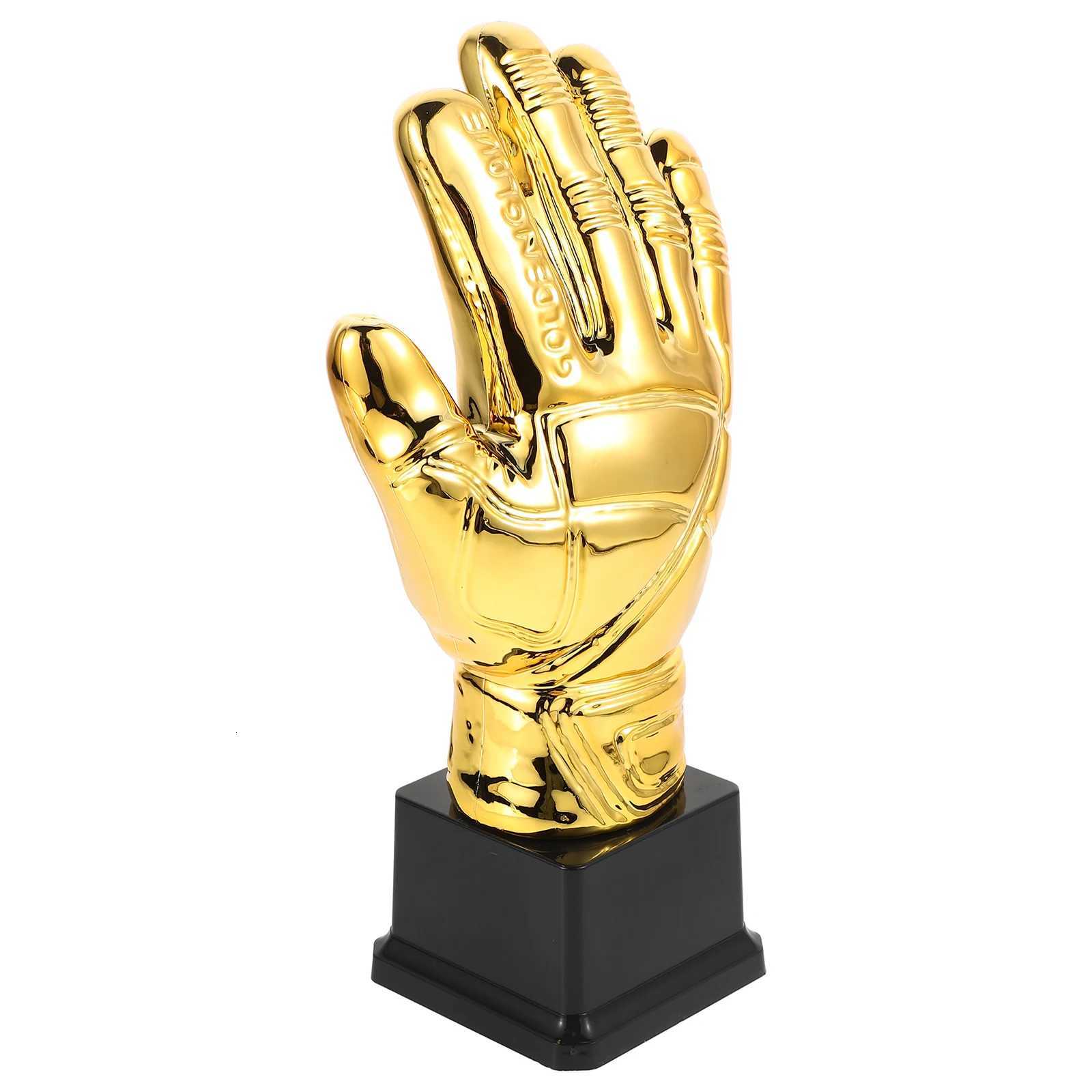 Football Kids Celebration Goalkeeper Champions Award Plastic Mini Trophies Soccer Glove Trophy SoccerW251125