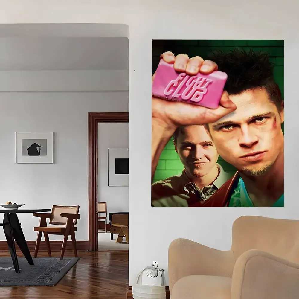 Movie F-Fight Club Classic Anime Tapestry Wall Hanging Decoration Household Wall Hanging Home DecorM251125