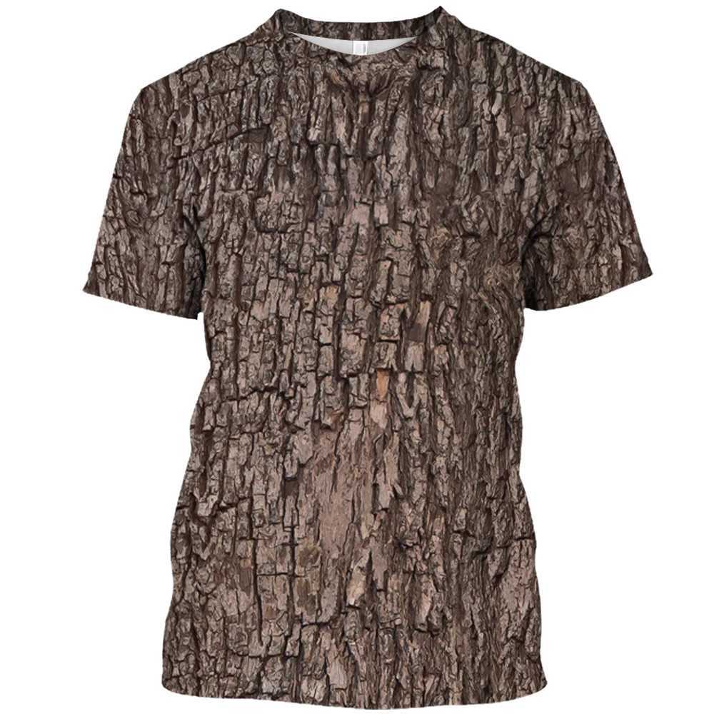 Jungle camouflage print summer mens O-neck T-shirt casual short sleeved oversized T-shirt fashion T-shirt top trend mens clothing W250425