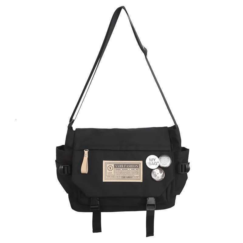 Designer Bag Flip Cover Crossbody Messenger Bag Solid Color Minimalist Style Single Wide Adjustable Shoulder Strap Square Horizontal Portable