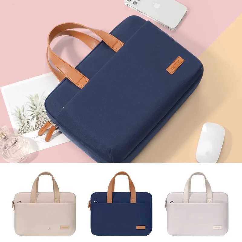 Waterproof Brand Laptop Bag 13141516 InchLady Man Shoulder Messenger Case For MacBook Air Pro Notebook PC Handbag BriefcaseT251125