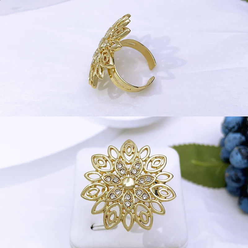 Jewelry Set For Women High Quality 18K Gold Plated Dubai Jewelry Necklace Earring Ring Bracelet Trending 250417