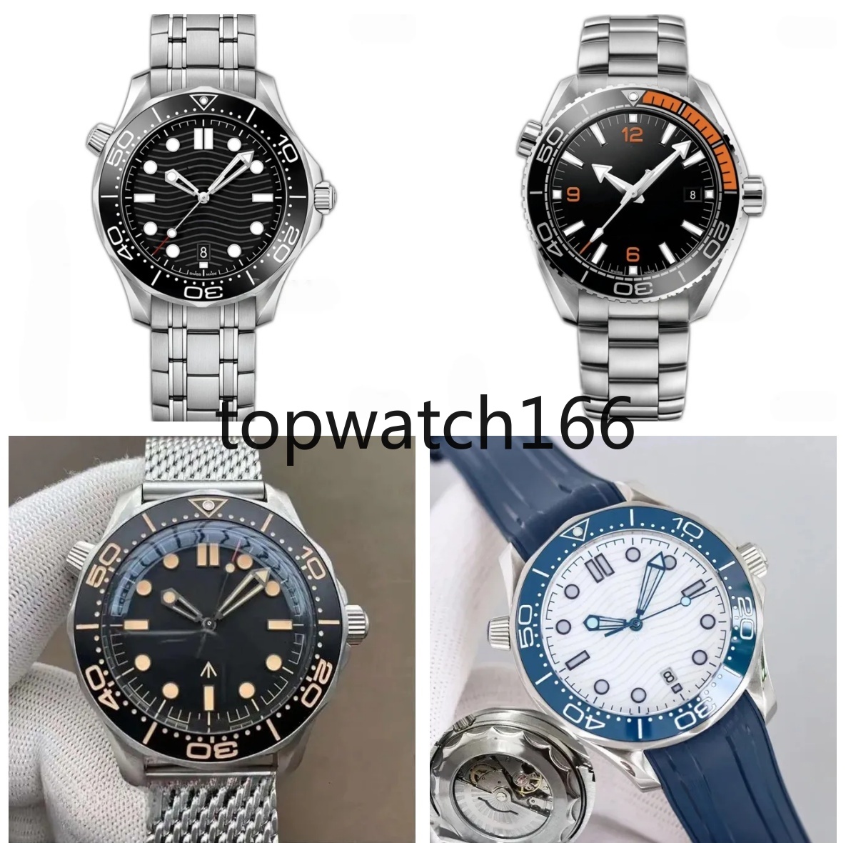 AAAAA Men watch 300-meter 007 watch designer watches mens high-quality 42MM mechanical automatic watch Sapphire mirror surface watch sea master speed omgms13